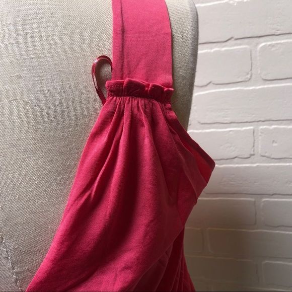 NWT Zara W&B Collection Womens Pink Cropped Double-V Tank Top Shirt M - Picture 11 of 11